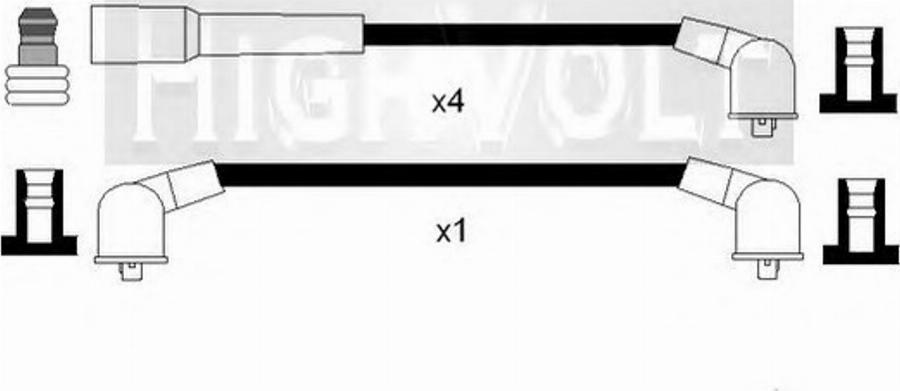 Standard OEF570 - Комплект проводів запалювання autozip.com.ua