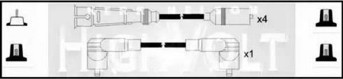 Standard OEF673 - Комплект проводів запалювання autozip.com.ua