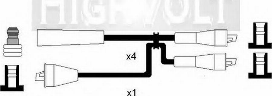 Standard OEF330 - Комплект проводів запалювання autozip.com.ua