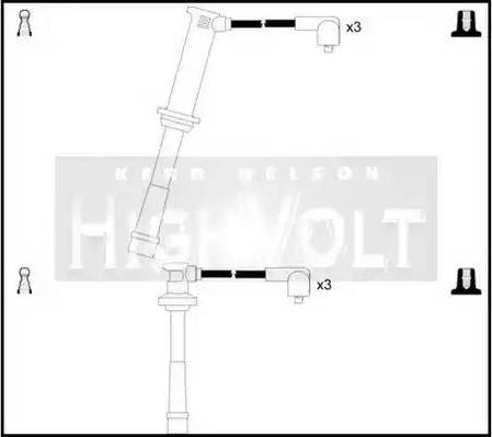 Standard OEF262 - Комплект проводів запалювання autozip.com.ua