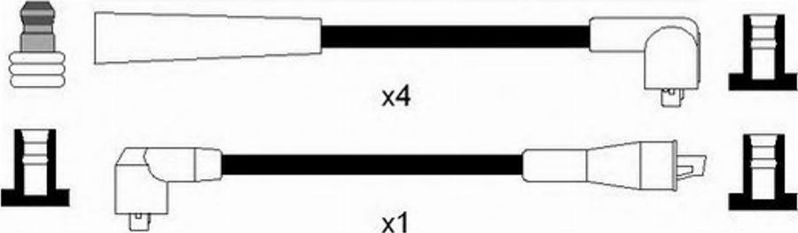 Standard OEK061 - Комплект проводів запалювання autozip.com.ua