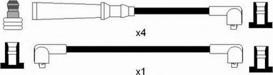 Standard OEK142 - Комплект проводів запалювання autozip.com.ua