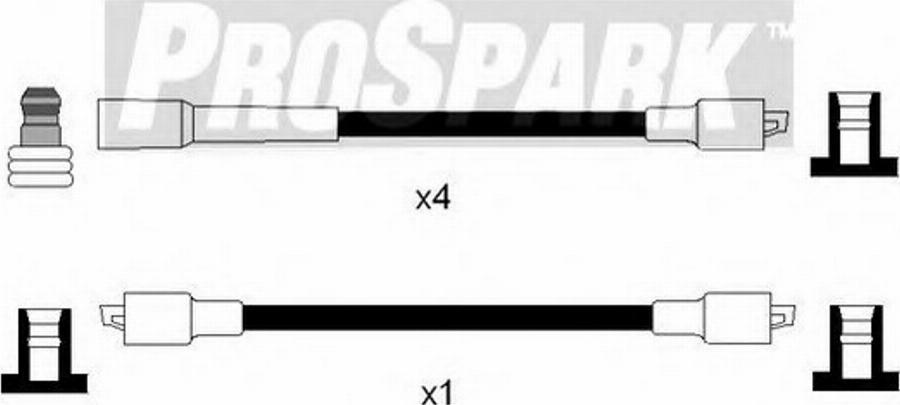 Standard OES975 - Комплект проводів запалювання autozip.com.ua