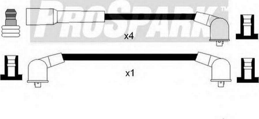 Standard OES404 - Комплект проводів запалювання autozip.com.ua