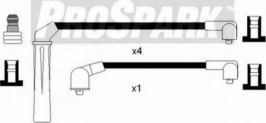 Standard OES627 - Комплект проводів запалювання autozip.com.ua