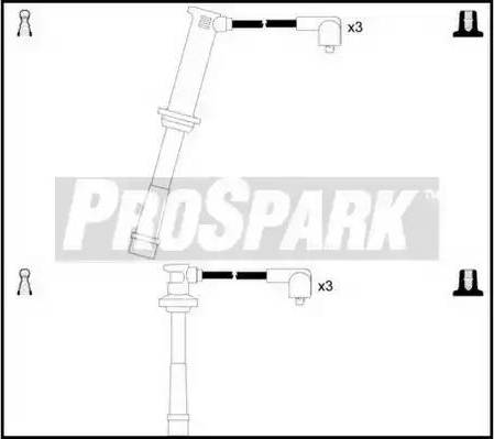 Standard OES390 - Комплект проводів запалювання autozip.com.ua