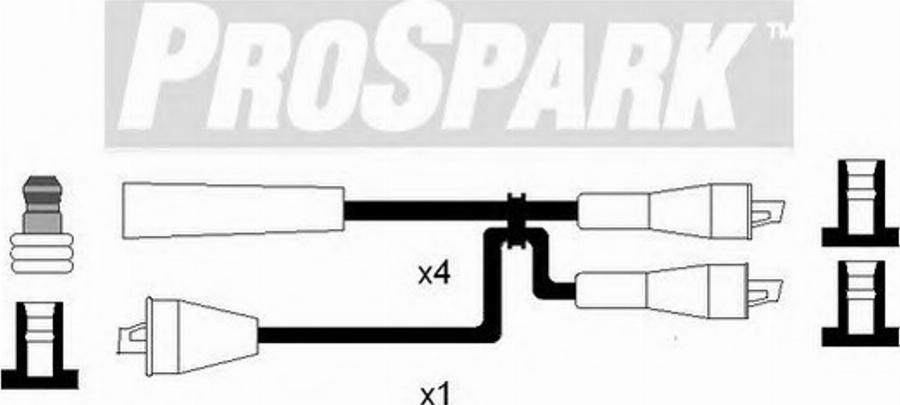 Standard OES328 - Комплект проводів запалювання autozip.com.ua
