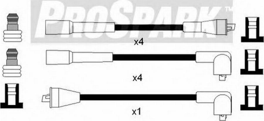Standard OES205 - Комплект проводів запалювання autozip.com.ua