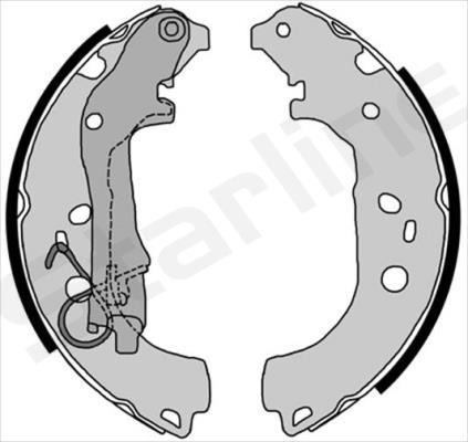 Starline BC 08590 - Комплект гальм, барабанний механізм autozip.com.ua