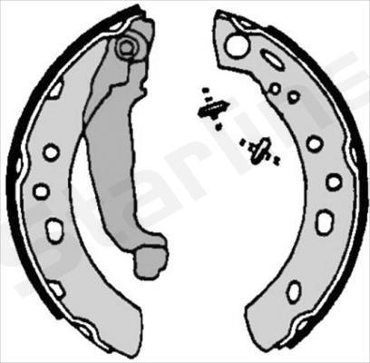 Starline BC 07090 - Комплект гальм, барабанний механізм autozip.com.ua