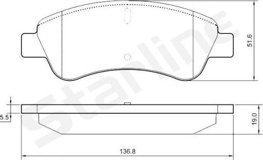 Starline BD S842P - Гальмівні колодки, дискові гальма autozip.com.ua