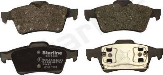 Starline BD S829P - Гальмівні колодки, дискові гальма autozip.com.ua