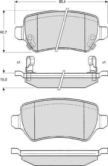 Starline BD S320 - Гальмівні колодки, дискові гальма autozip.com.ua