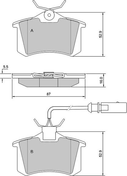 Starline BD S375 - Гальмівні колодки, дискові гальма autozip.com.ua