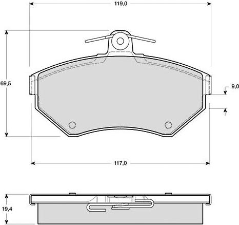 Starline BD S297 - Гальмівні колодки, дискові гальма autozip.com.ua