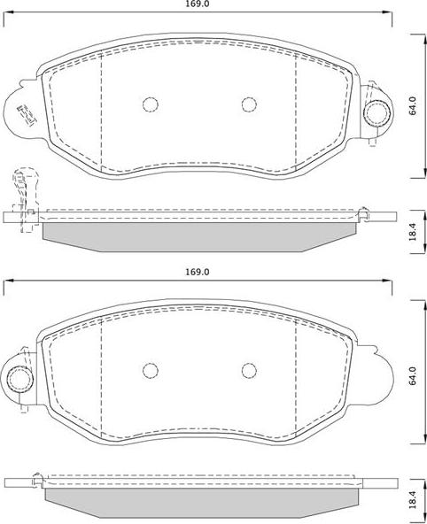 Starline BD S244 - Гальмівні колодки, дискові гальма autozip.com.ua