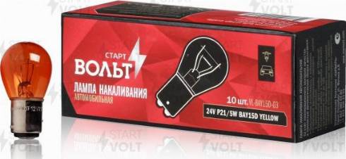 StartVOLT VL-BAY15D-03 - Лампа розжарювання, ліхтар сигналу гальма / задній габаритний autozip.com.ua