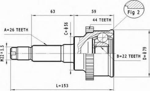 Statim C.481 - Шарнір, ШРУС, приводний вал autozip.com.ua