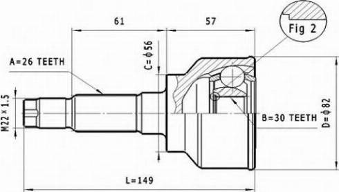 Statim C.476 - Шарнір, ШРУС, приводний вал autozip.com.ua