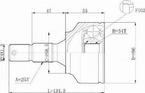 Statim C.106 - Шарнір, ШРУС, приводний вал autozip.com.ua