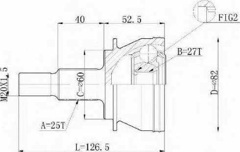 Statim C.212 - Шарнір, ШРУС, приводний вал autozip.com.ua
