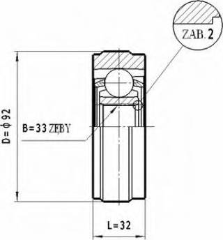 Statim CW.050 - Шарнірний комплект, ШРУС, приводний вал autozip.com.ua