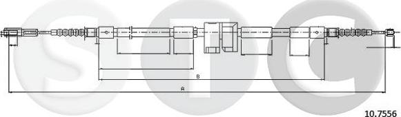 STC T480594 - Трос, гальмівна система autozip.com.ua