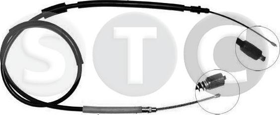 STC T480155 - Трос, гальмівна система autozip.com.ua