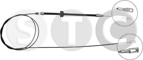 STC T480187 - Трос, гальмівна система autozip.com.ua