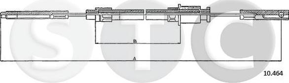 STC T480807 - Трос, гальмівна система autozip.com.ua