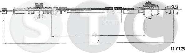 STC T481910 - Тросик газу autozip.com.ua