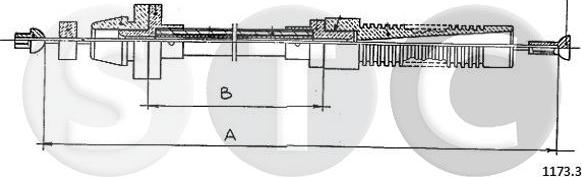 STC T481464 - Тросик газу autozip.com.ua