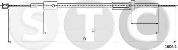 STC T481597 - Тросик замка капота autozip.com.ua