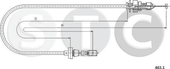 STC T481532 - Тросик газу autozip.com.ua