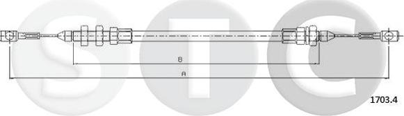 STC T481524 - Тросик газу autozip.com.ua