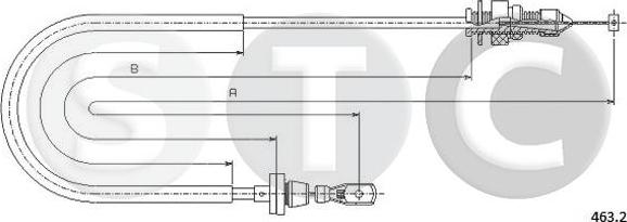 STC T481528 - Тросик газу autozip.com.ua