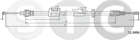 STC T481849 - Трос, гальмівна система autozip.com.ua