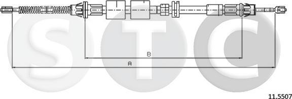 STC T481800 - Трос, гальмівна система autozip.com.ua