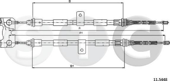 STC T481812 - Трос, гальмівна система autozip.com.ua