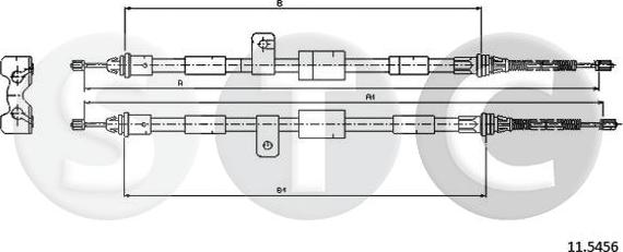 STC T481823 - Трос, гальмівна система autozip.com.ua