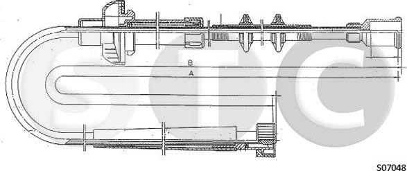 STC T481244 - Тросик спідометра autozip.com.ua