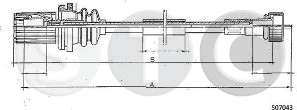 STC T481220 - Тросик спідометра autozip.com.ua