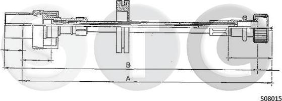 STC T481730 - Тросик спідометра autozip.com.ua