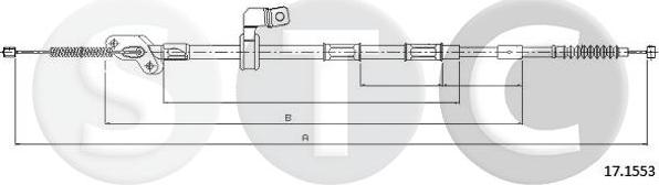 STC T483517 - Трос, гальмівна система autozip.com.ua