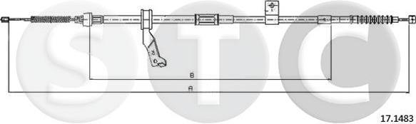 STC T483527 - Трос, гальмівна система autozip.com.ua