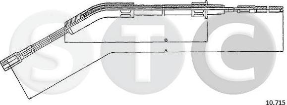 STC T483694 - Трос, гальмівна система autozip.com.ua