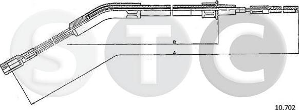 STC T483695 - Трос, гальмівна система autozip.com.ua