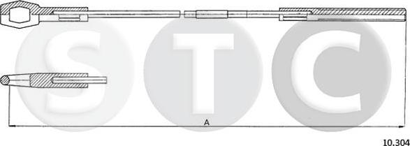 STC T483605 - Трос, управління зчепленням autozip.com.ua