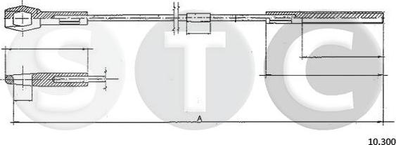STC T483606 - Трос, управління зчепленням autozip.com.ua