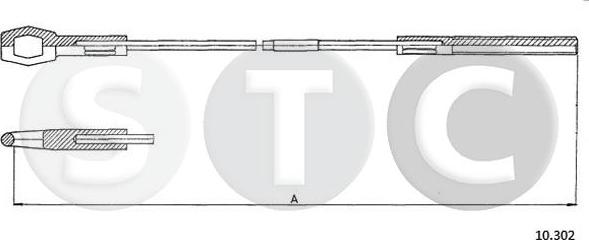 STC T483607 - Трос, управління зчепленням autozip.com.ua